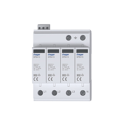 SPB415 Розрядник (ПЗІП) T2 4P змінний 40kA TT/TNS з індикацією +дод.контакт