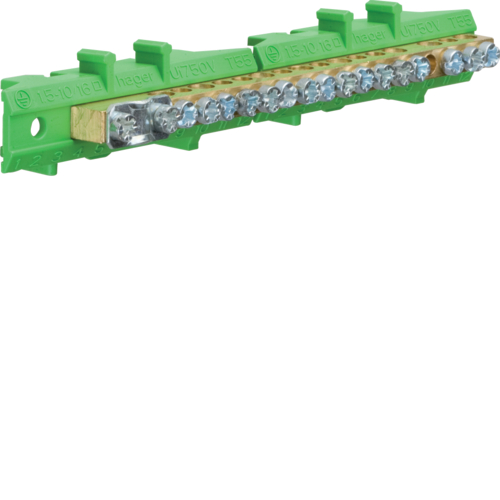 KM17E Клема захисна з тримачем 1х25+8x16+8x10мм2